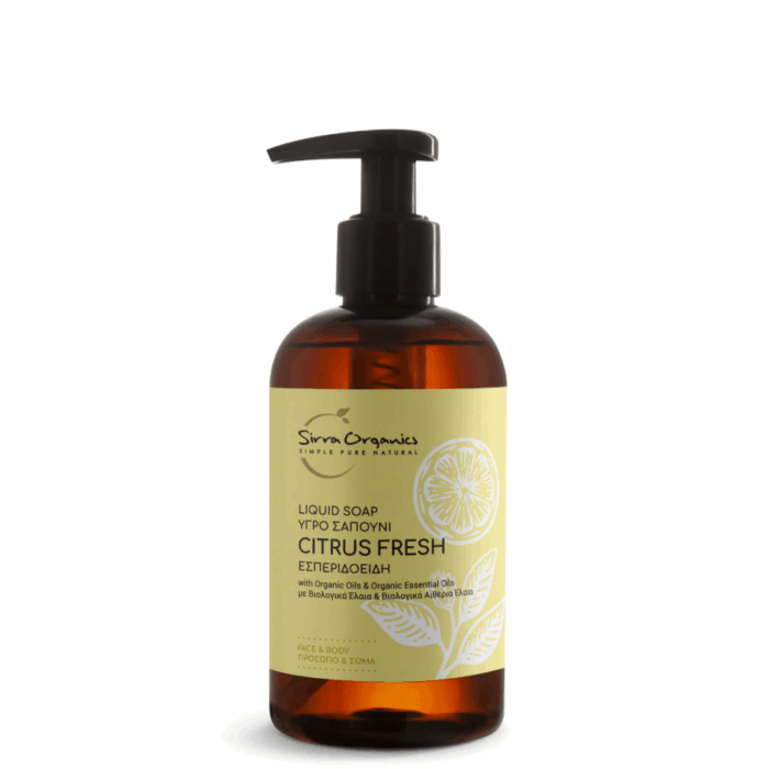 Sirra Organics | Υγρό Σαπούνι Citrus Fresh | 250ml - Image 1