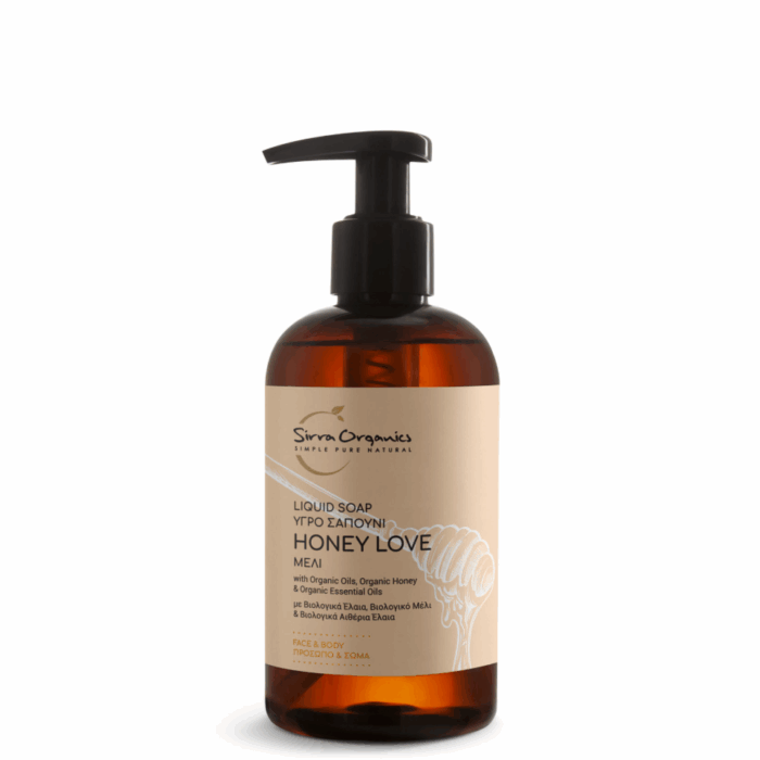 Sirra Organics | Υγρό Σαπούνι Honey Love | 250ml - Image 1