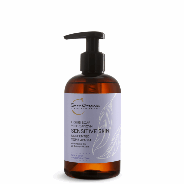 Sirra Organics | Υγρό Σαπούνι Sensitive Skin | 250ml - Image 1