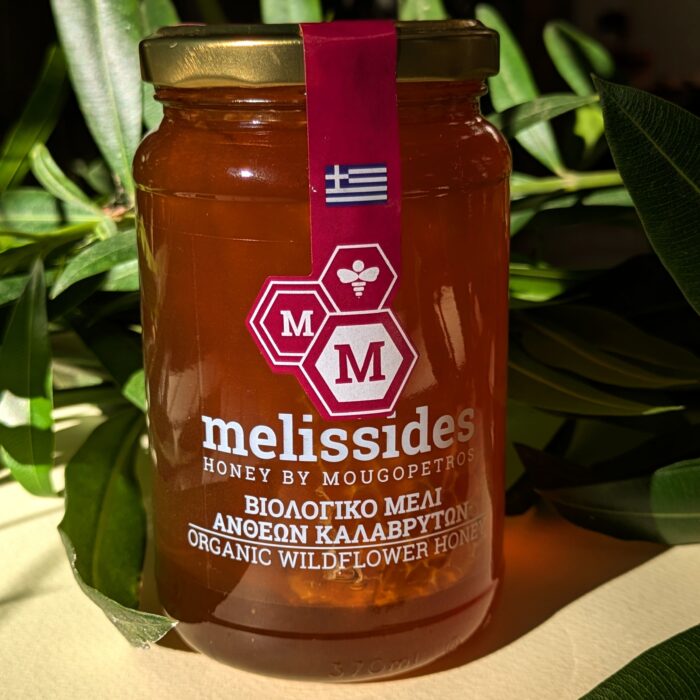 Melissides | Μέλι Ανθέων (με Κηρήθρα) Βιολογικό | 450g - Image 1